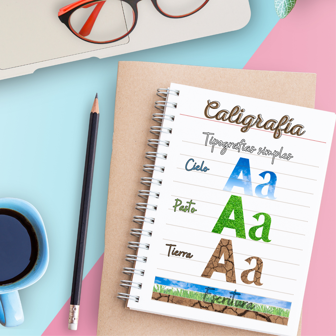 Tipos de Letra y Caligrafía | Pósters de Alfabeto para el Aula y Hoja de Muestra
