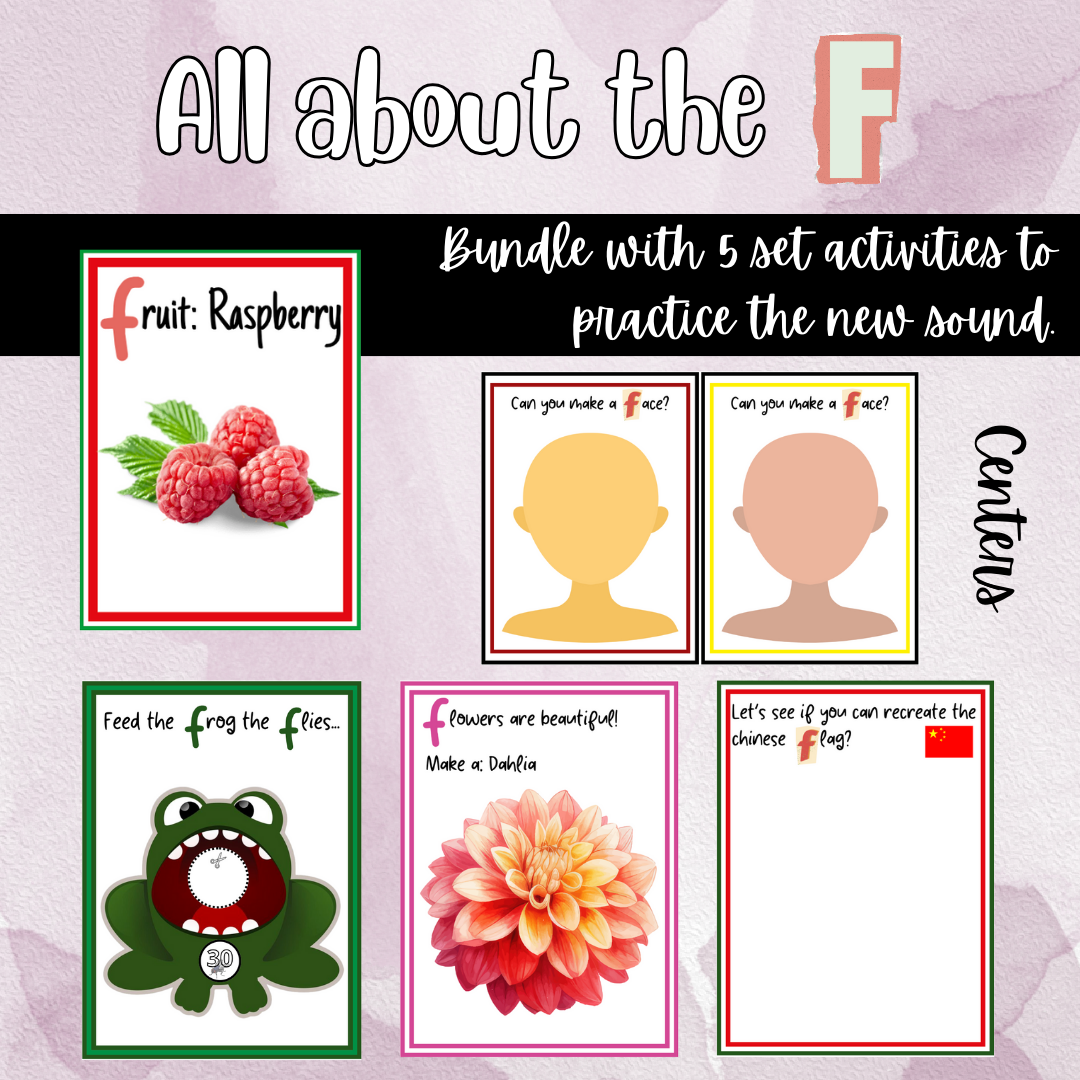 Letter F Centers Pack | 5 Hands-On Phonics Activities and Resources Bundle