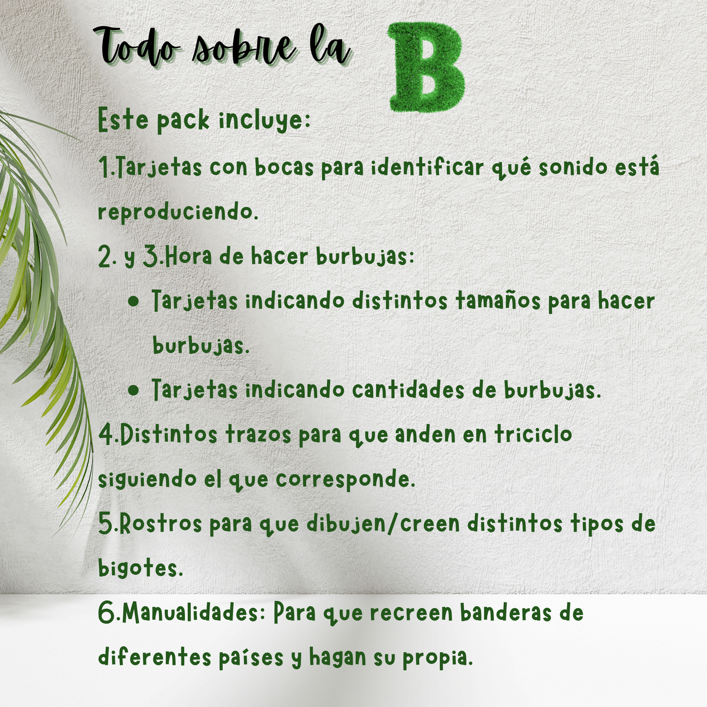 Todo sobre la letra B | Pack de 5 Centros Fonéticos para Enseñar Jugando