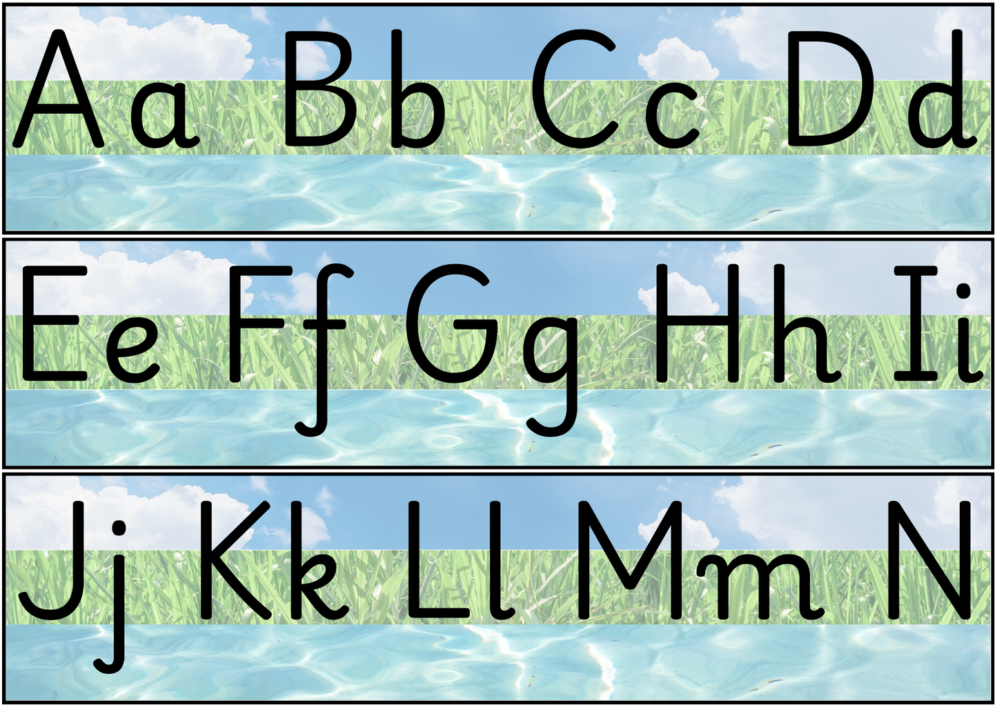 Caligrafía y Tipografía | Hoja de Trazos y Práctica de Letras Mayúsculas y Minúsculas