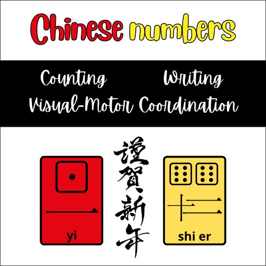 Chinese Numbers | Counting and Writing Practice for Kids bilingual