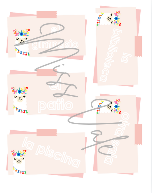 Pack Deco Llamas