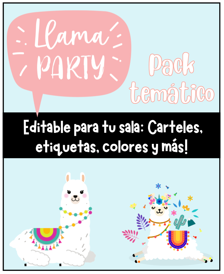 Pack Deco Llamas