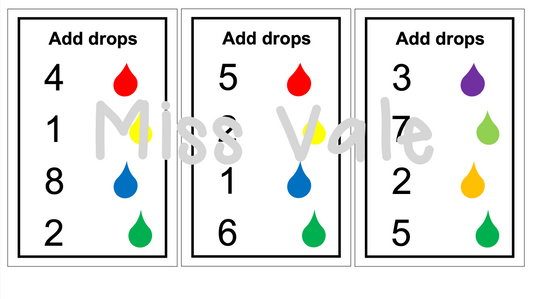 Color Drop Counting