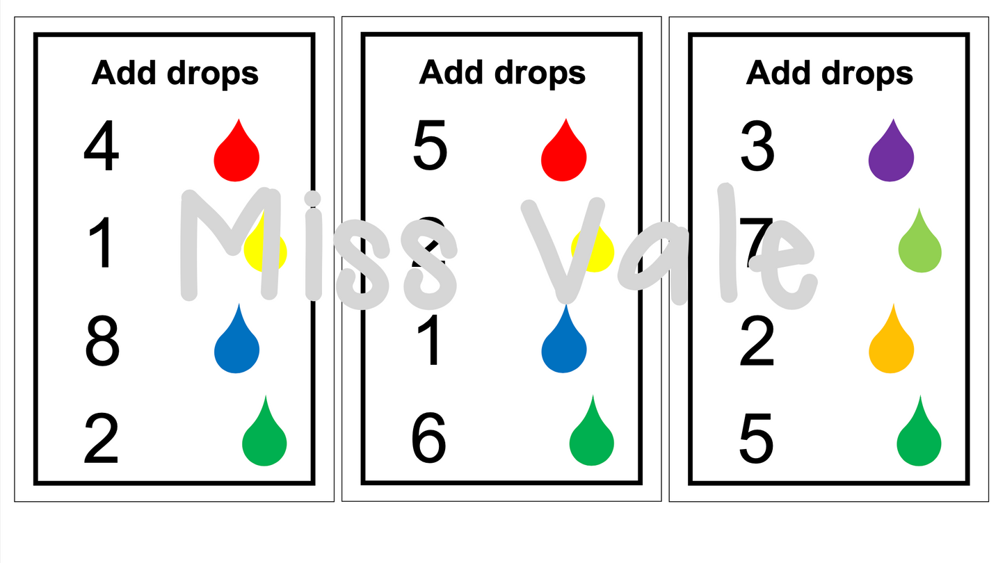 Color Drop Counting