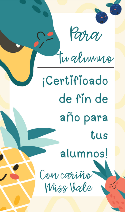 ¡Certificado para Fin de Año!