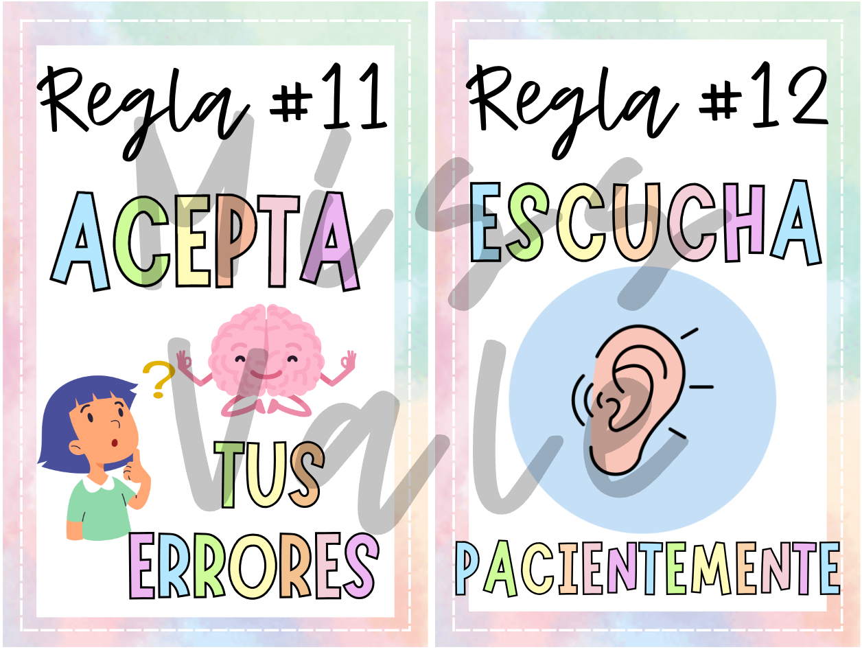 Exhibición: Reglas en el aula