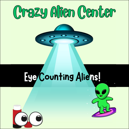 Crazy Alien Counting Center | Eye Counting Fun Math Activity 👽