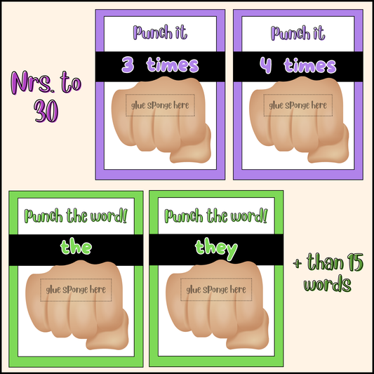 Punch It! Hands-On Sight Words & Number Center | Active Learning Game