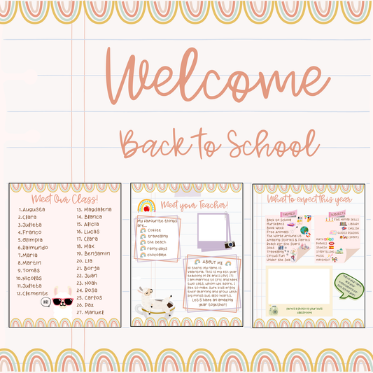 Back to School Welcome Pack | Meet the Teacher & Class Introduction Activities